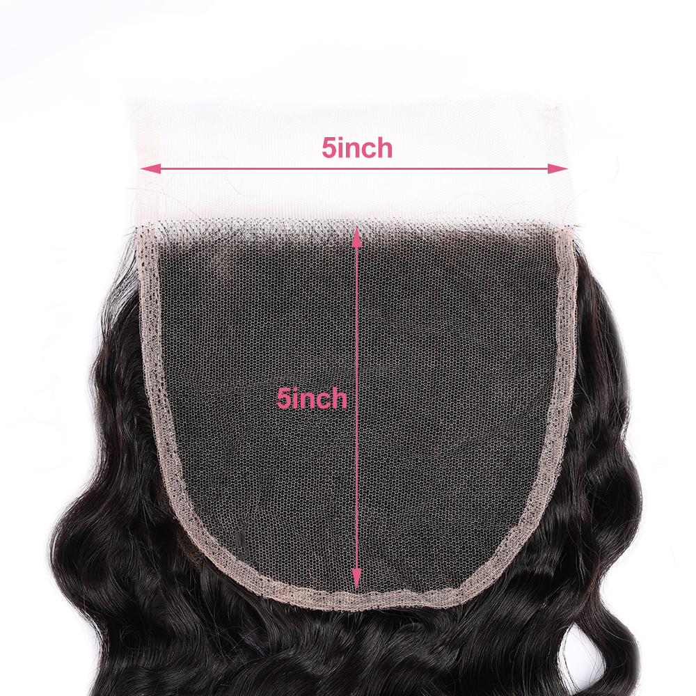 XYS Hair Loose Wave Virgin Hair 5x5 HD Lace Closure