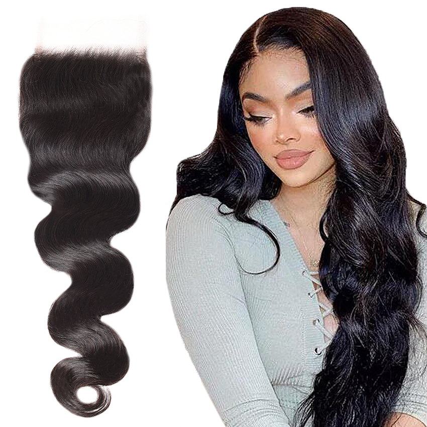 XYS Hair Body Wave Human Hair 4x4 HD Lace Closure