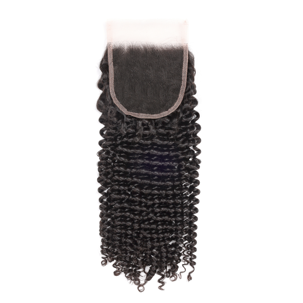 XYS Hair Deep Curly Hair 4x4 HD Lace Closure