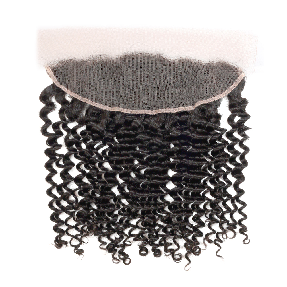 XYS Hair Deep Wave Hair 13x4 HD Lace Frontal with Natural Hairline