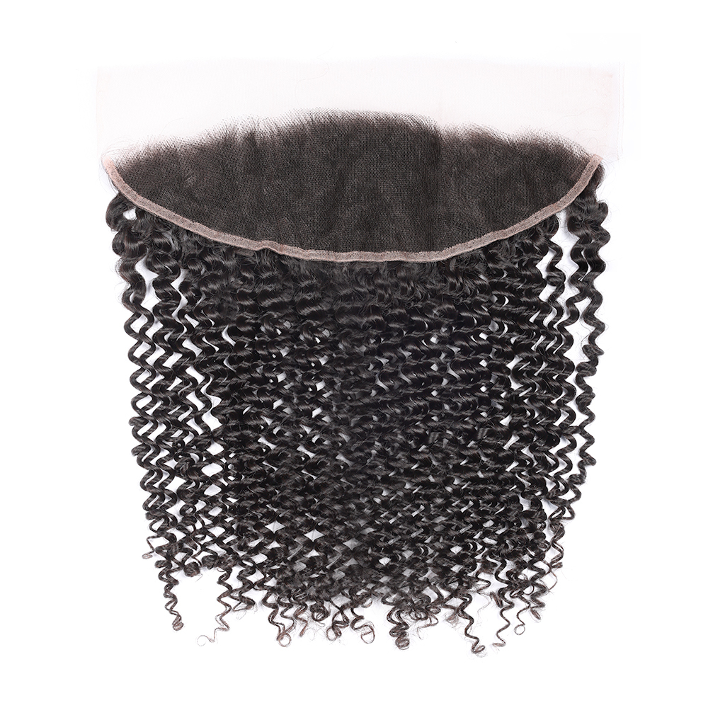 XYS Hair Deep Curly Human Hair 13x4 Lace Frontal With Baby Hair