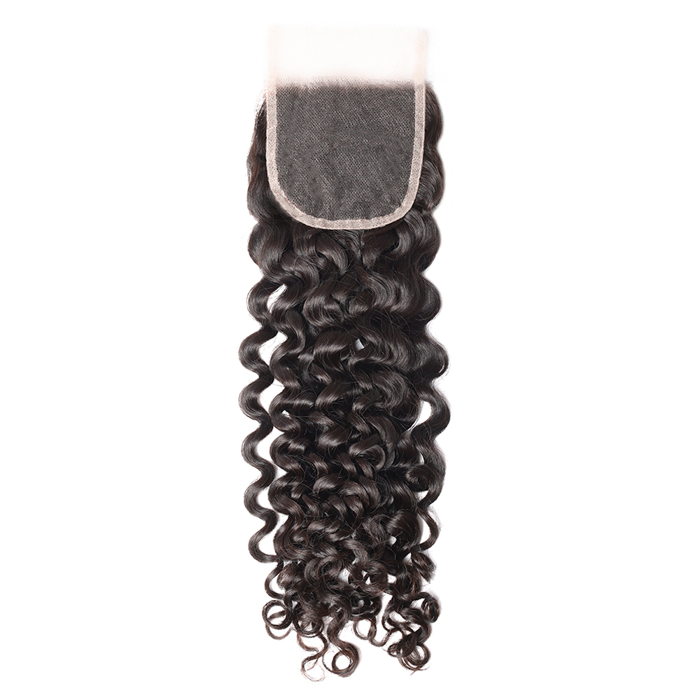 XYS Hair Water Wave Hair 4x4 HD Lace Closure With Nature Hairline