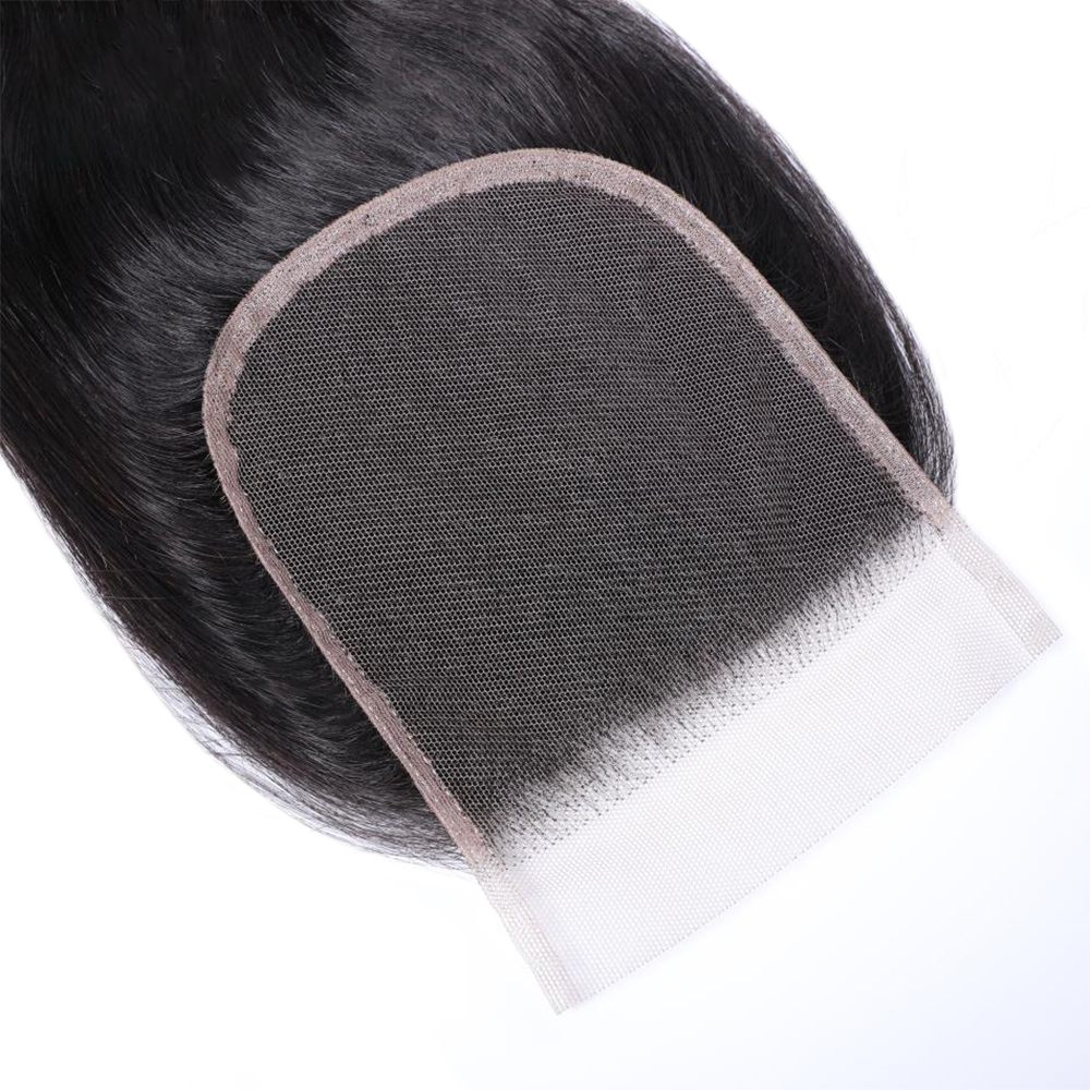 XYS Hair Straight Human Hair 4x4 HD Lace Closure Free Part