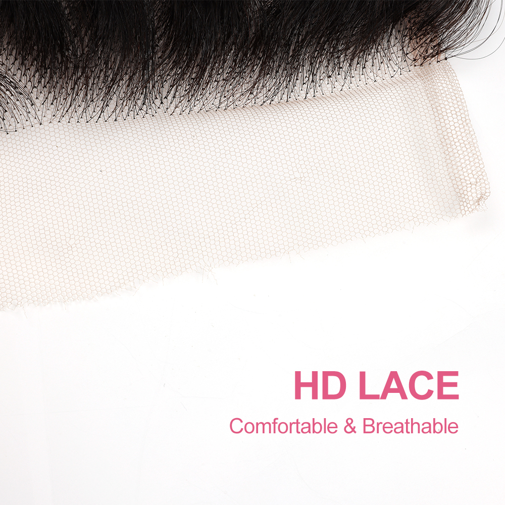 XYS Hair Deep Curly Hair 4x4 HD Lace Closure