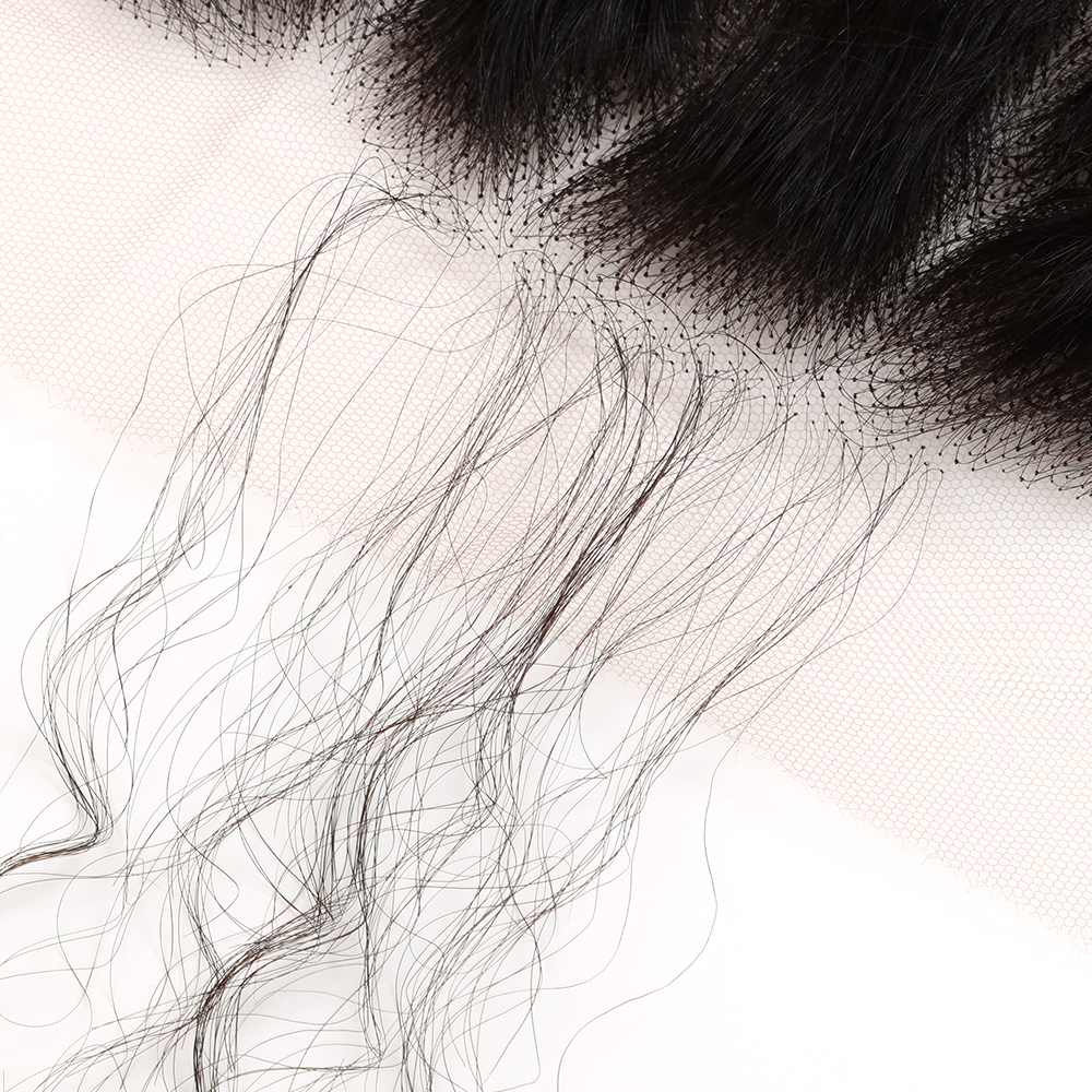 XYS Hair Deep Wave Hair 13x4 HD Lace Frontal with Natural Hairline