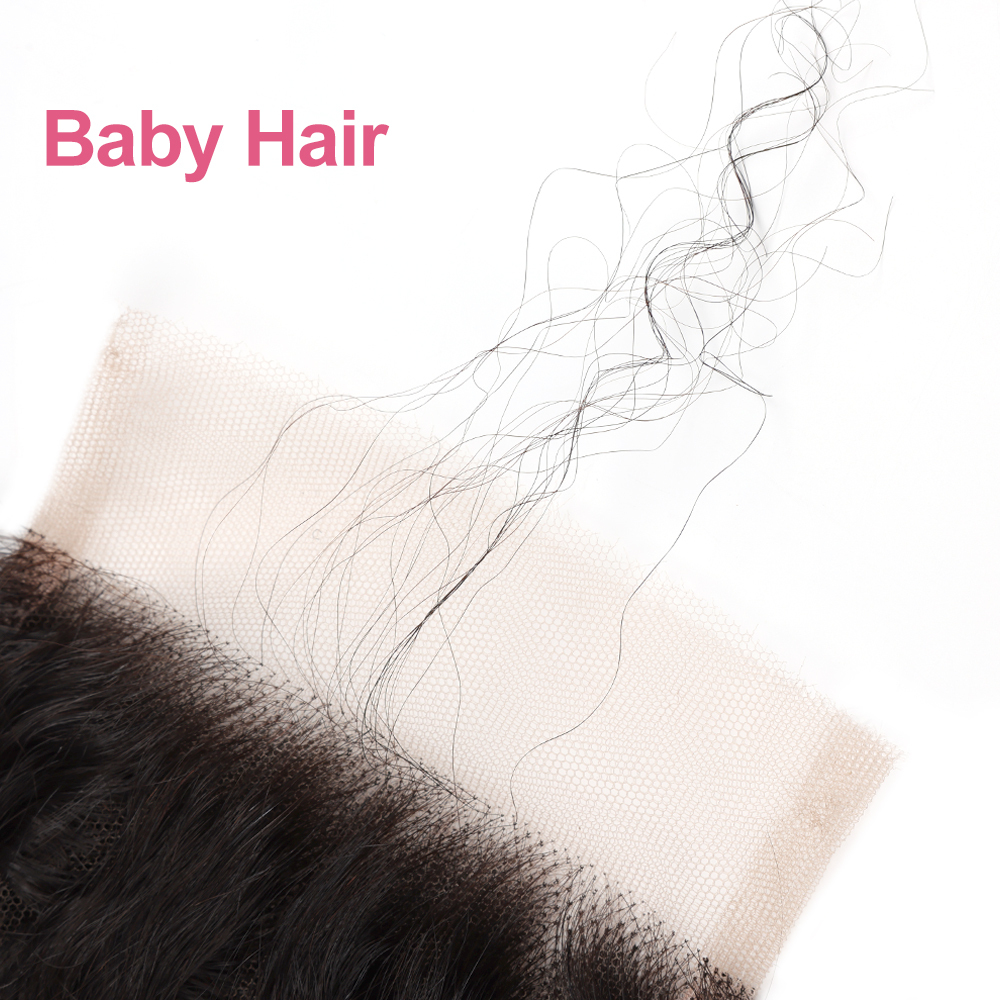 XYS Hair Deep Curly Hair 4x4 HD Lace Closure