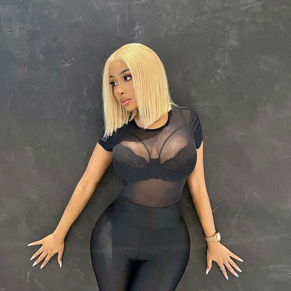 XYS Hair 613 Blonde Bob Straight Wigs For Black Women With Lace Frontal