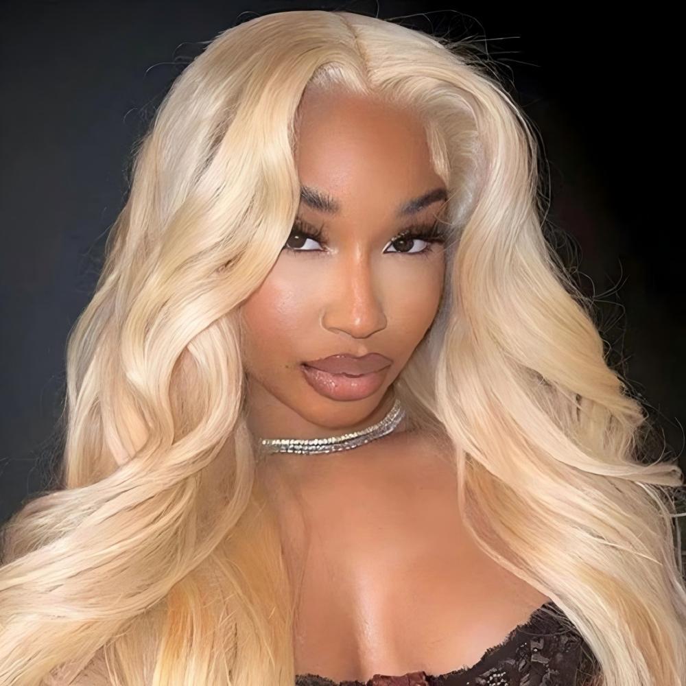 XYS Hair 613 Blonde Body Wave Virgin Hair 5x5 Transparent Lace Closure