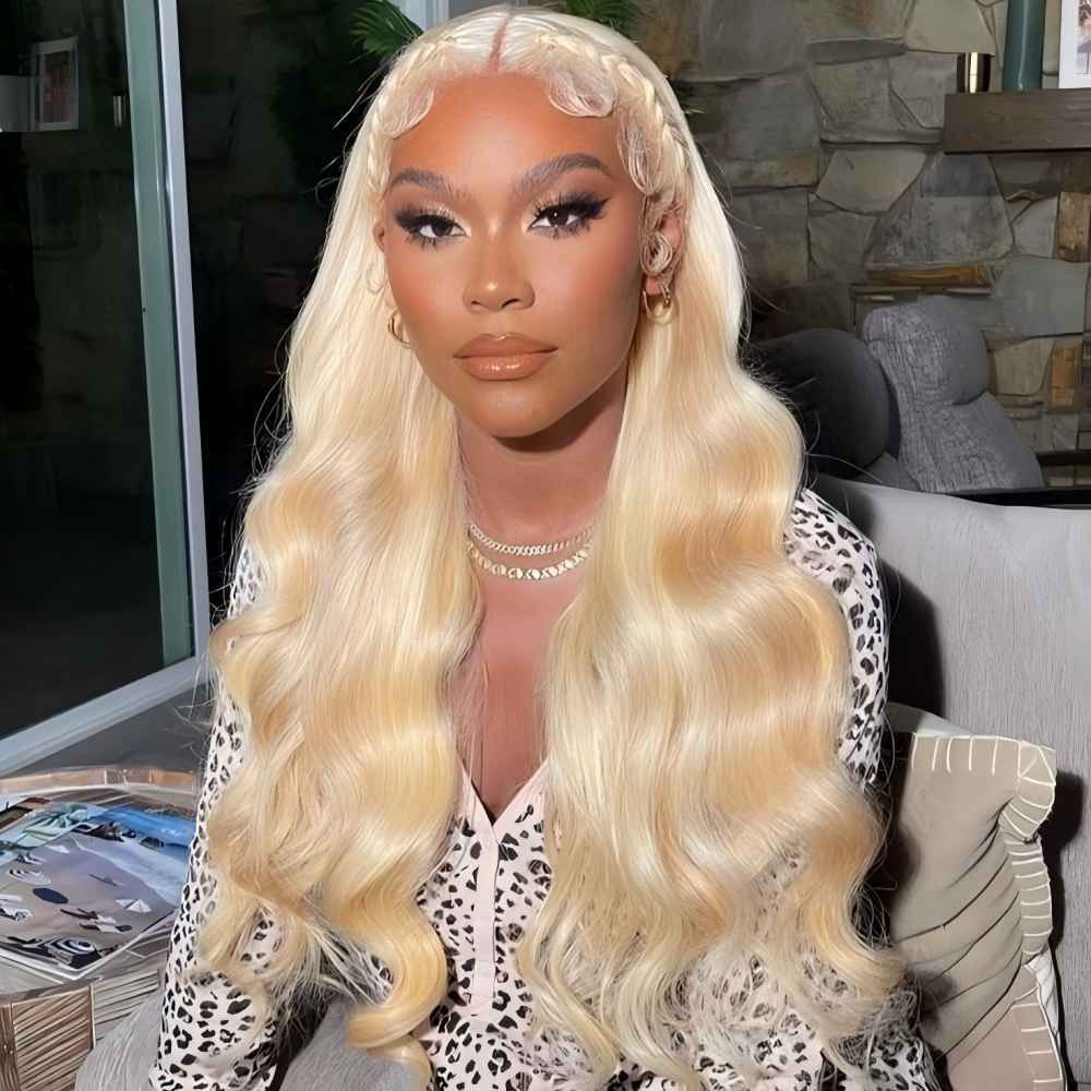 XYS Hair 613 Blonde Body Wave Virgin Hair 5x5 Transparent Lace Closure