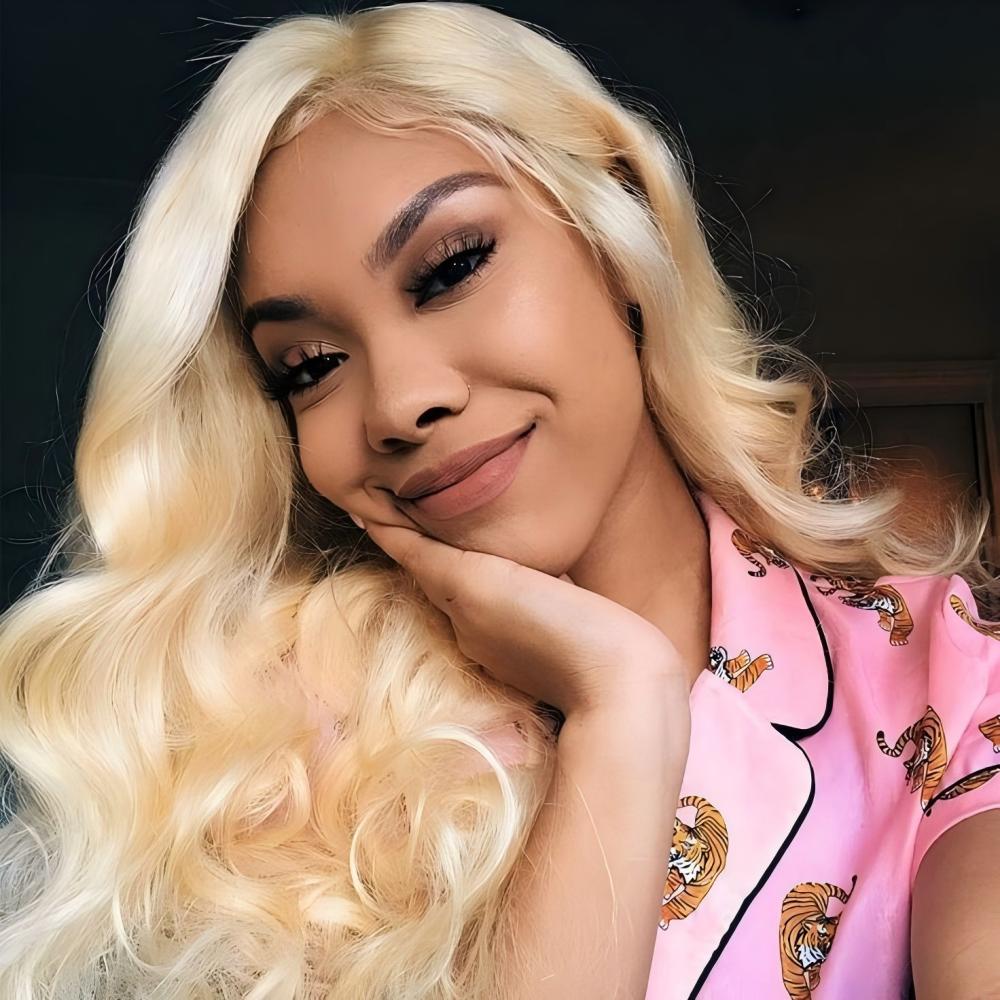 XYS Hair 613 Blonde Body Wave Human Hair Double Weft