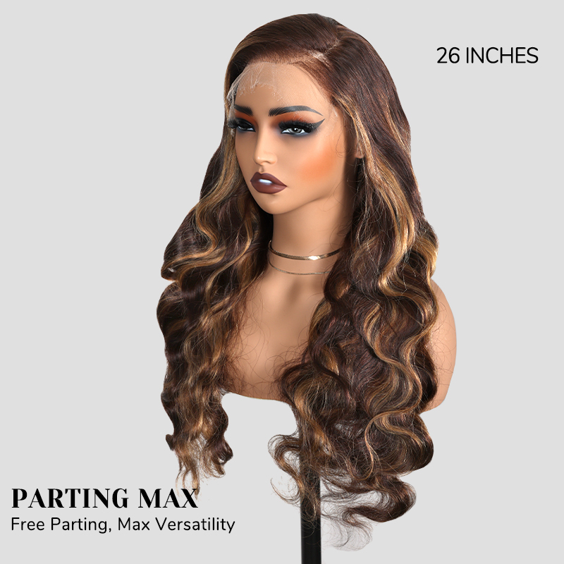 XYS Hair 7x6 HD Lace 4/27 Body Wave Wig Ready to Go