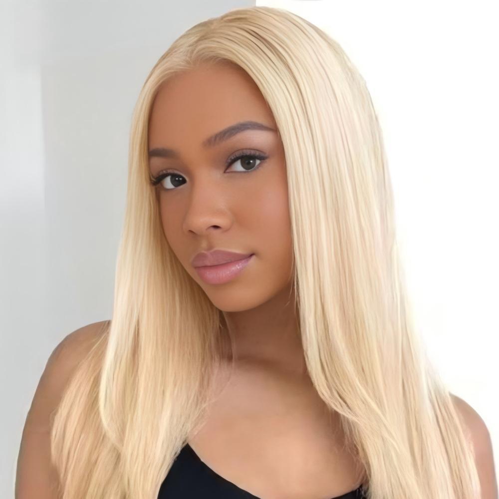 XYS Hair 613 Blonde Straight Virgin Human Hair 5x5 Transparent Lace Closure