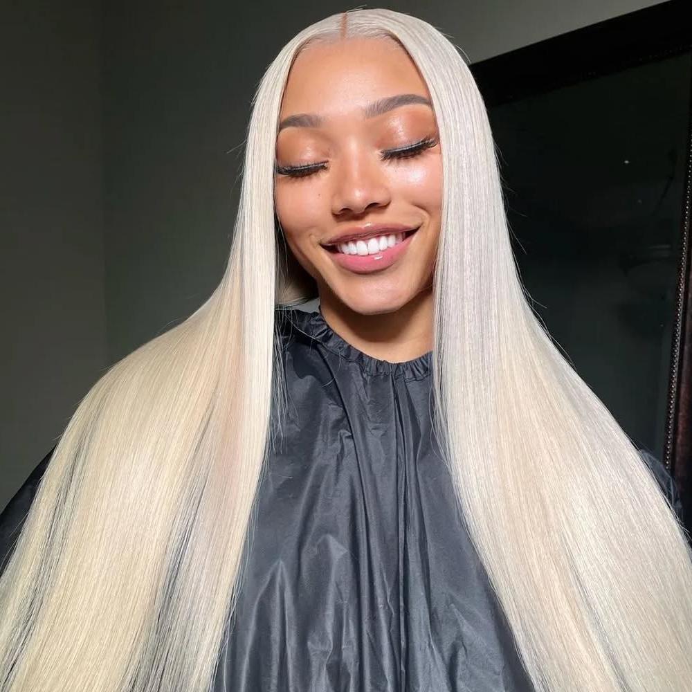 XYS Hair 613 Blonde Straight Bundles Double Weft