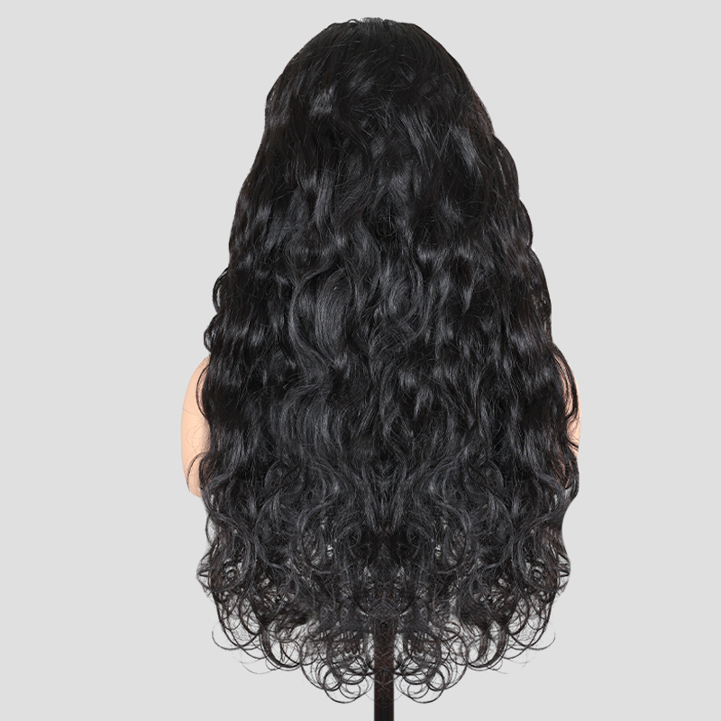 XYS Hair Body Wave U Part Wig Natural Color Human Wig 100% Human Hair