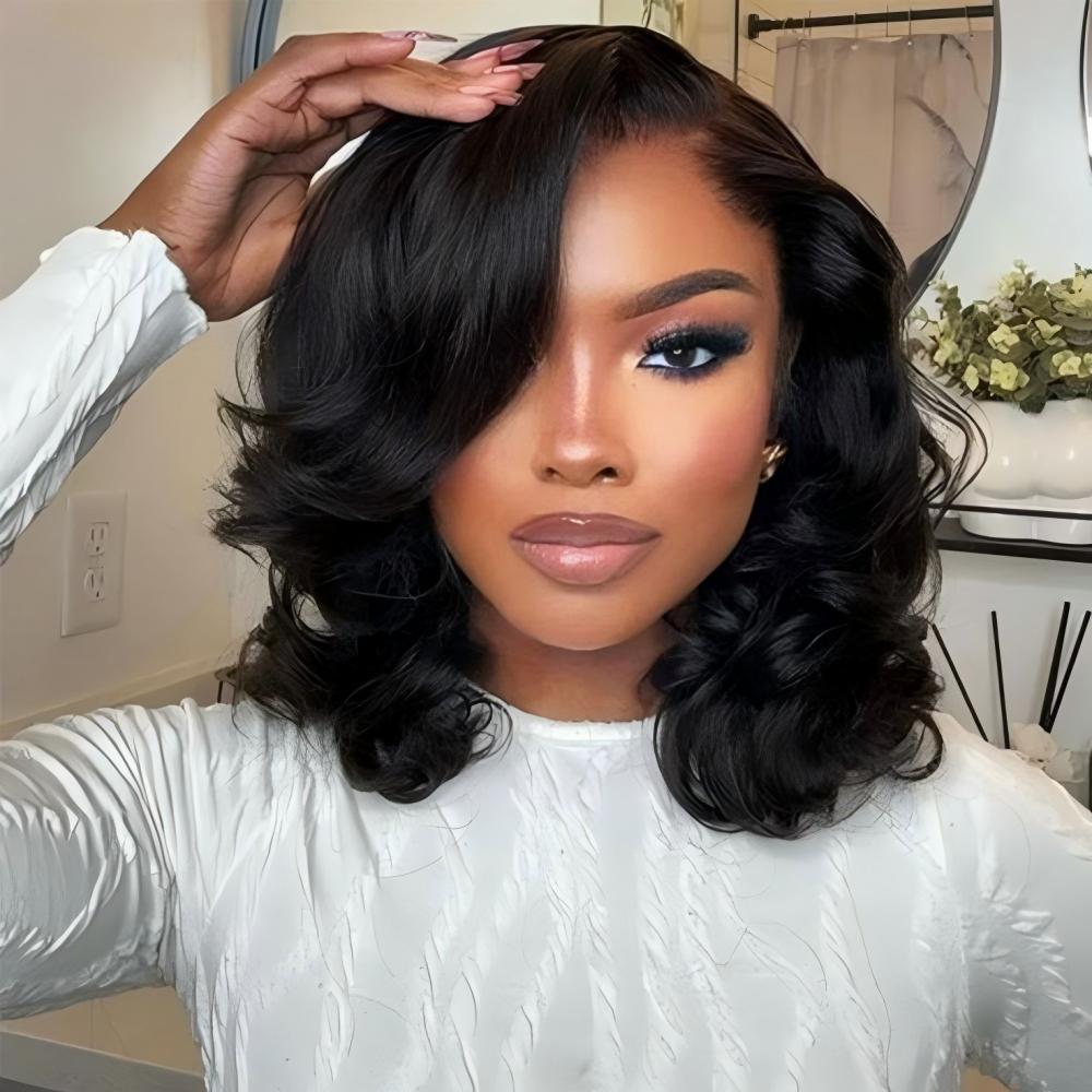 XYS Hair Body Wave U Part Wig Natural Color Human Wig for Women