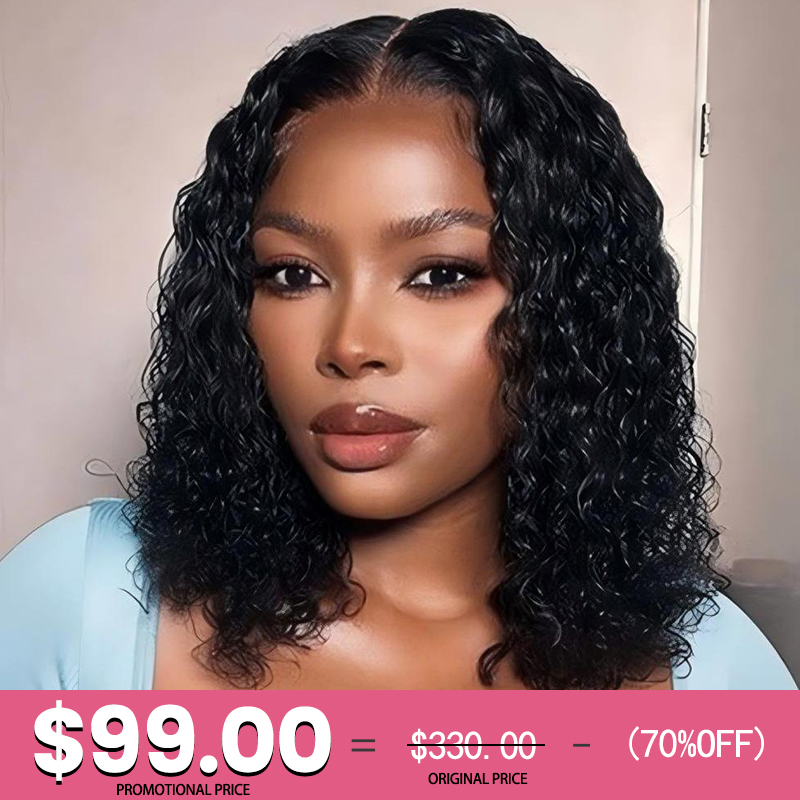 XYS Hair Water Wave U Part Hair Wig Wig Short Wig