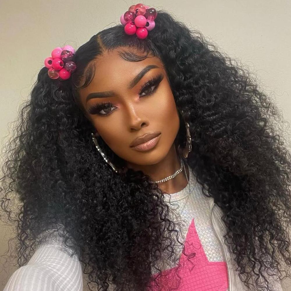 XYS Hair 3/4 Bundles Deals Kinky Curly Hair 100% Unprocessed  Virgin Human Hair