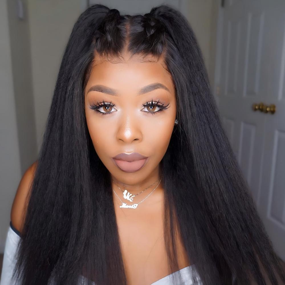 XYS Hair Kinky Straight Hair 5x5 HD Lace Closure
