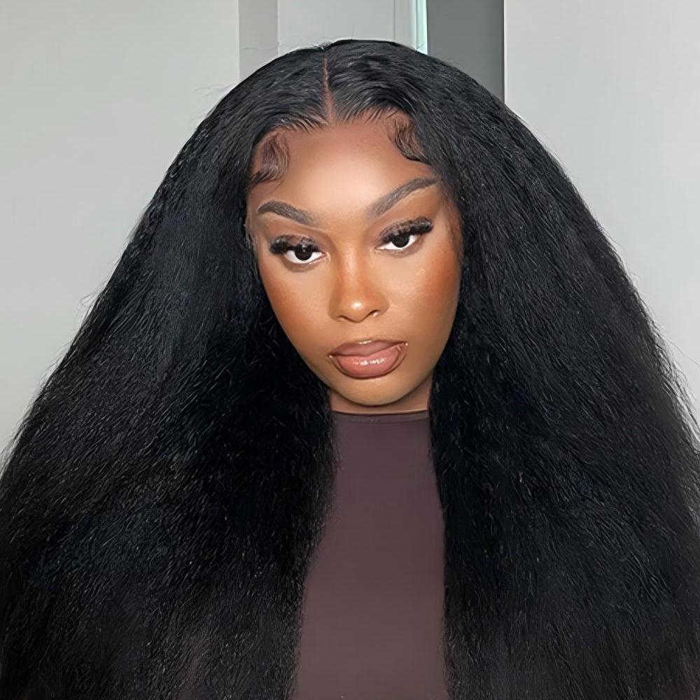 XYS Hair Kinky Straight Hair 5x5 HD Lace Closure