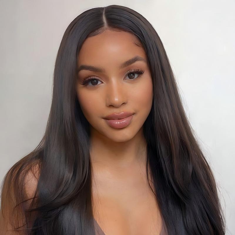 XYS Hair 5x5/13x4 Transparent Lace Closure/ Frontal with 3 Bundles Human Hair (Straight/ Body Wave)