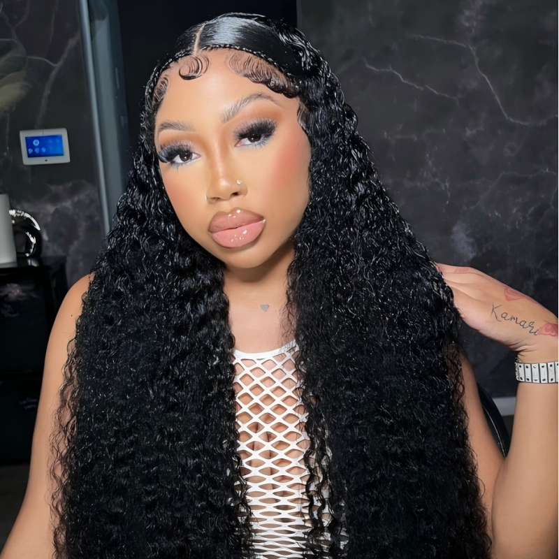 XYS Hair Deep Wave Hair 4x4 HD Lace Closure