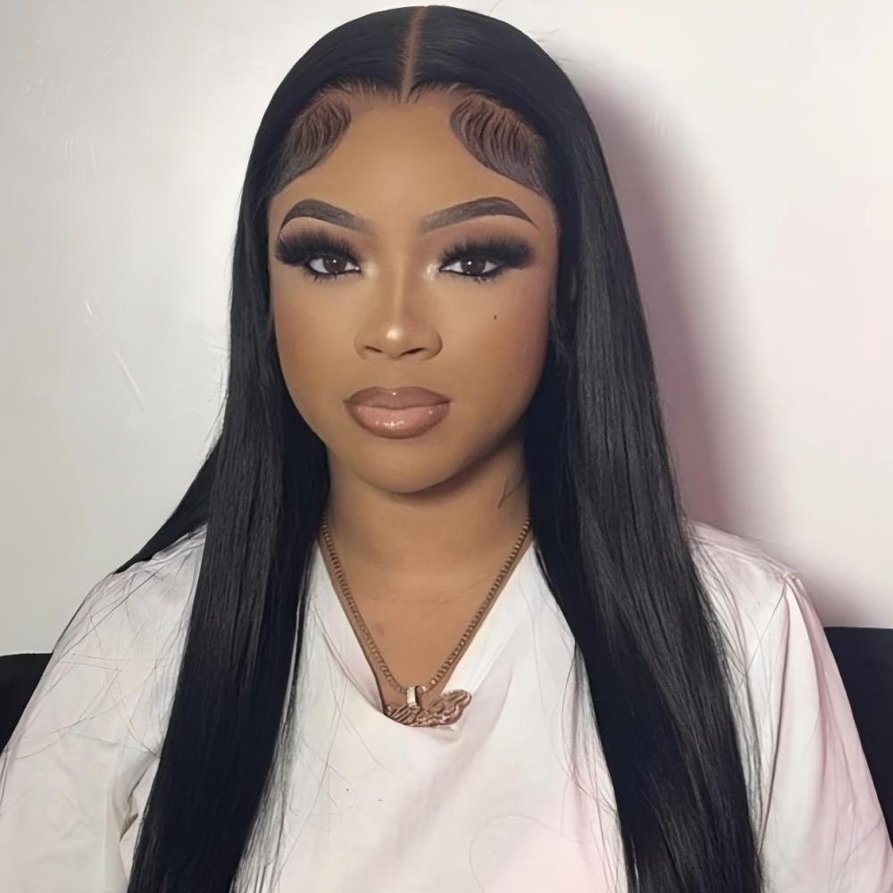 XYS Hair Straight Virgin Human Hair 13x4 Lace Frontal