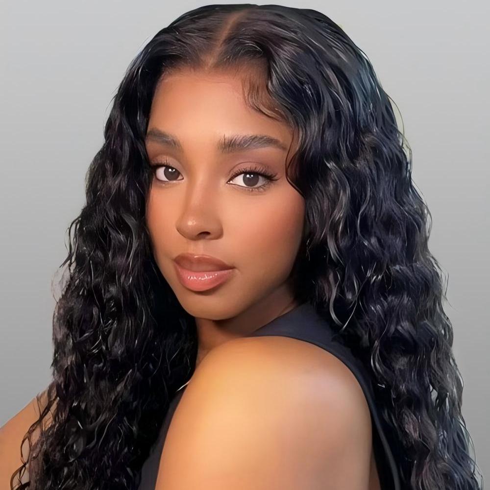 XYS Hair Water Wave Hair 13x4 HD Lace Frontal With Pre-Plucked