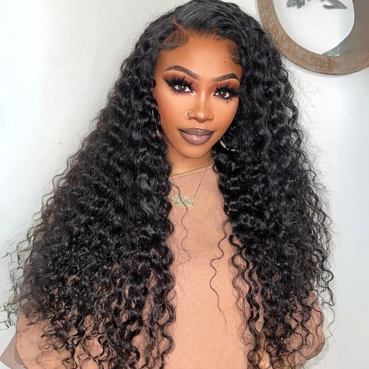 XYS Hair Water Wave Hair 13x4 HD Lace Frontal With Pre-Plucked