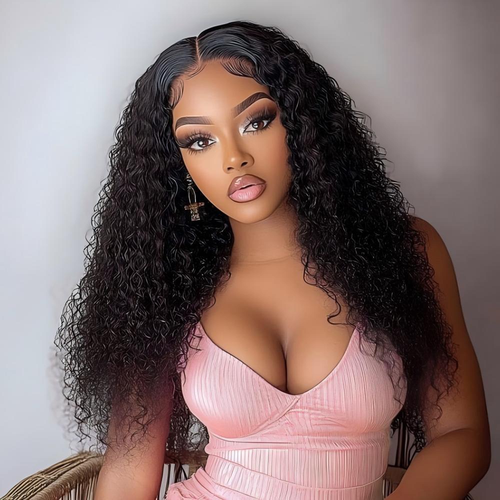 XYS Hair Deep Curly Hair 4x4 HD Lace Closure