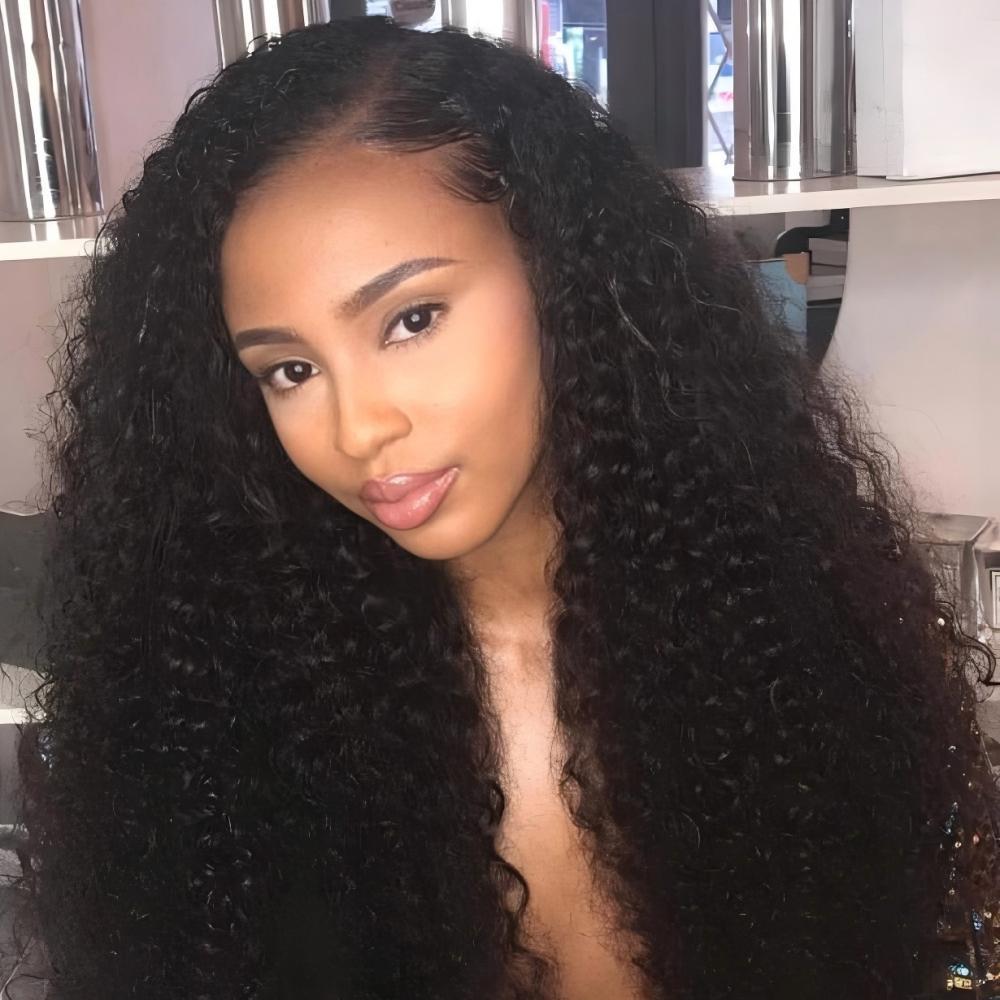 XYS Hair Deep Curly Hair 4x4 HD Lace Closure