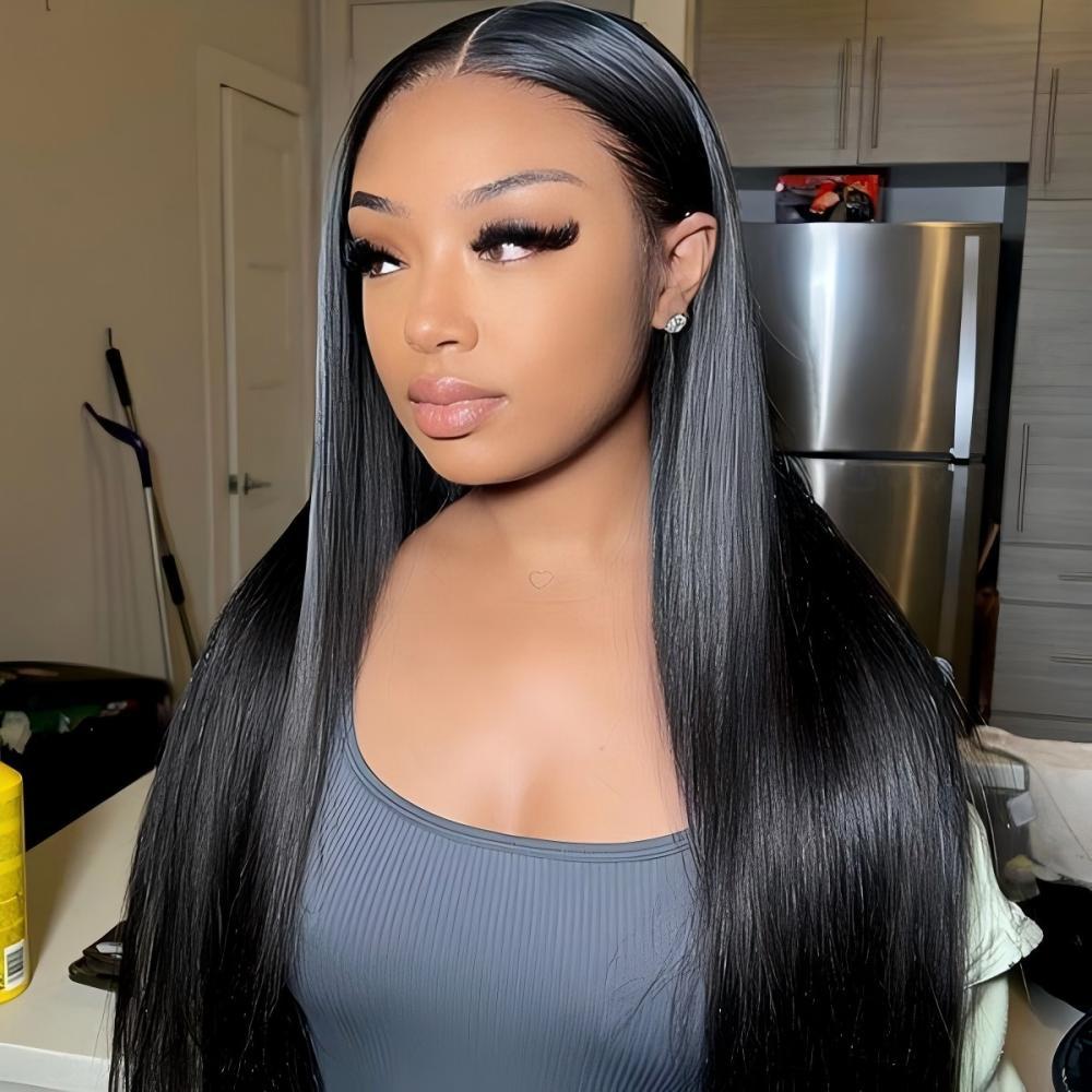 XYS Hair Straight Human Hair 4x4 HD Lace Closure Free Part
