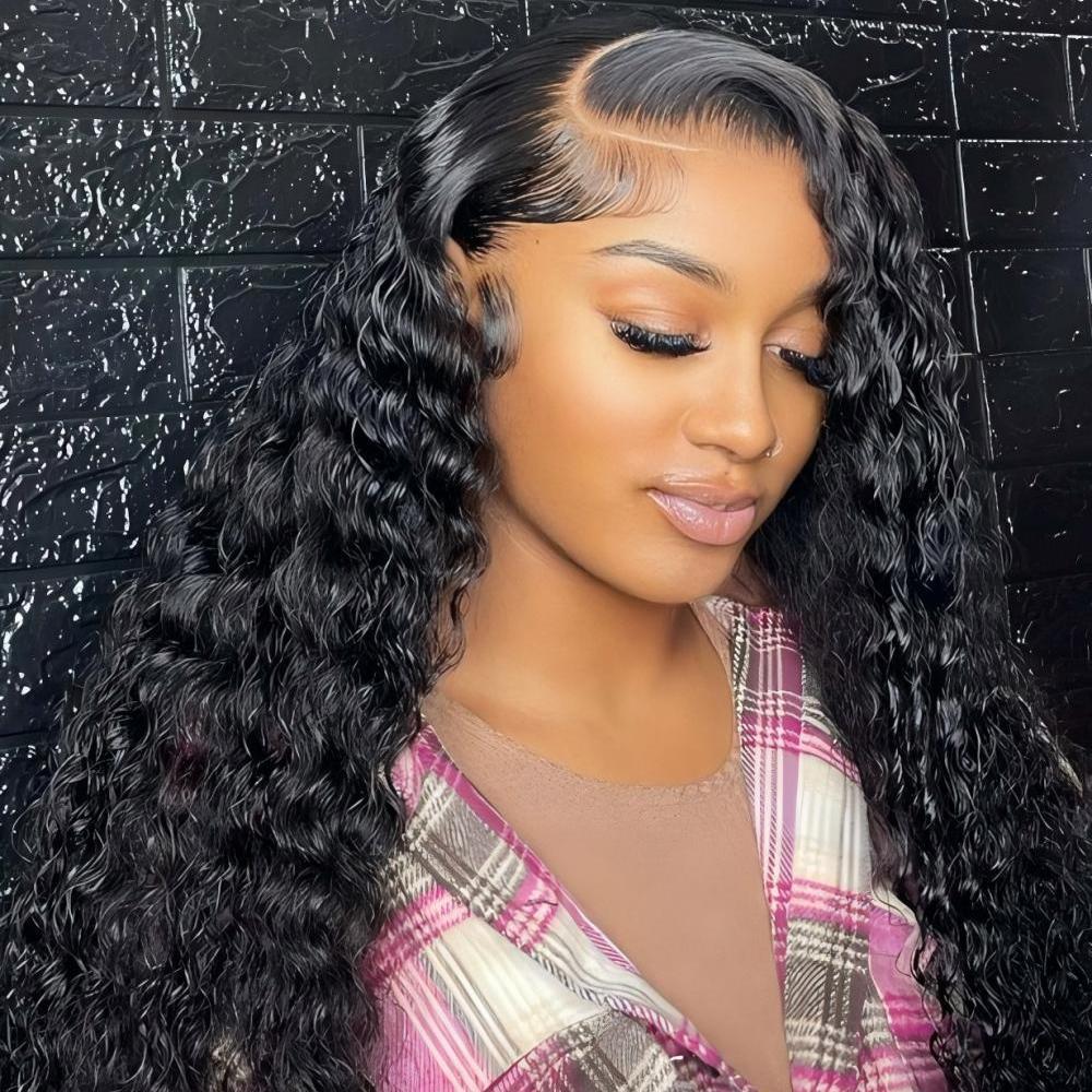 XYS Hair Water Wave Hair 4x4 HD Lace Closure With Nature Hairline