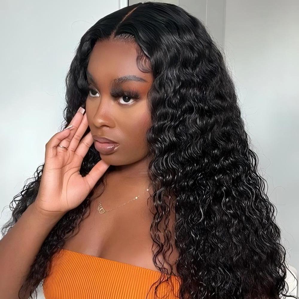 XYS Hair Water Wave Hair 4x4 HD Lace Closure With Nature Hairline