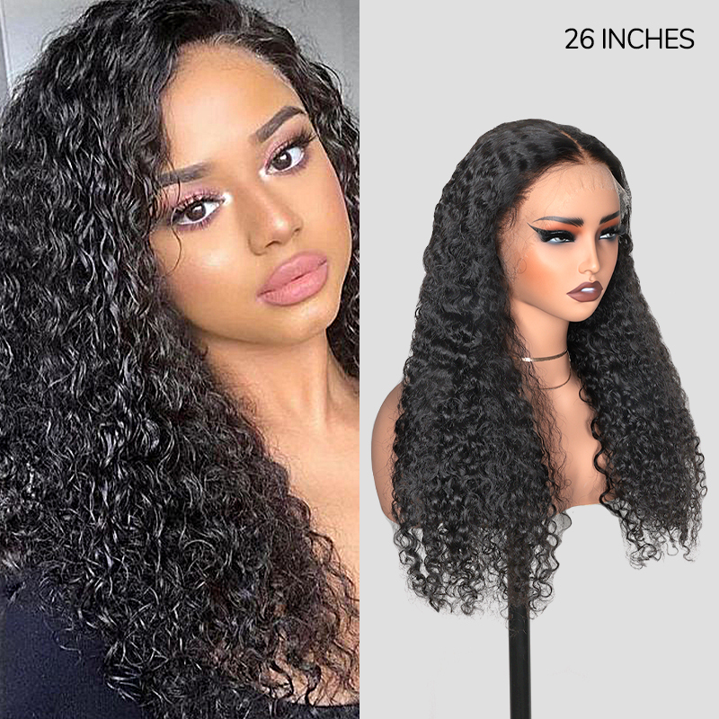XYS Hair 13x4 Pre-Cut Lace Frontal With HD Lace Frontal  Wig Burmese Curly 180% Density