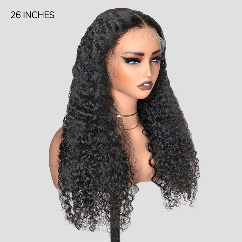 XYS Hair 13x4 Pre-Cut Lace Frontal With HD Lace Frontal  Wig Burmese Curly 180% Density