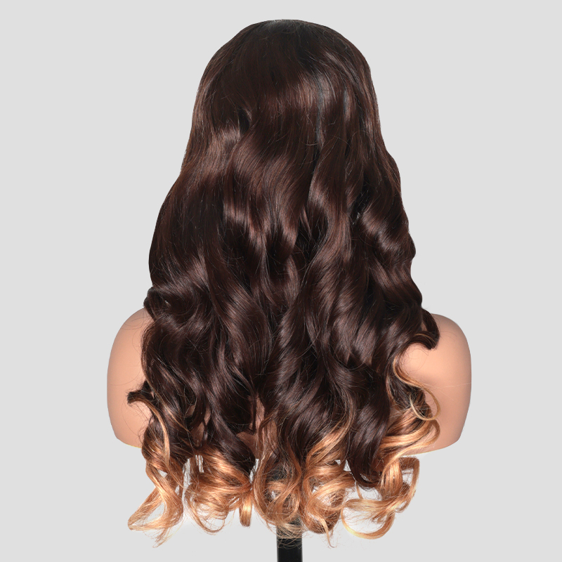 XYS Hair Loose Body Wave T1B/4/27 13x4 Lace Frontal Wide Lace Wig