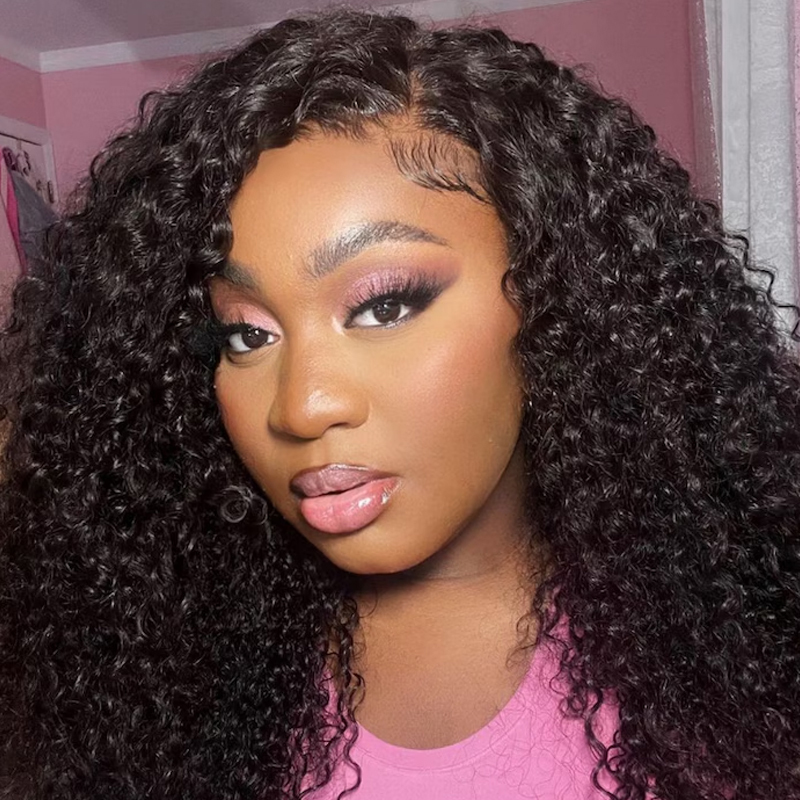 XYS Hair 5x5 HD Lace Big Burmese Curly Plucked & Bleached Wig