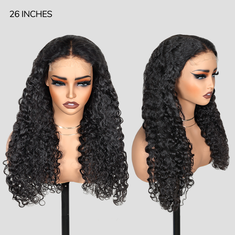 XYS Hair 5x5 HD Lace Big Burmese Curly Plucked & Bleached Wig