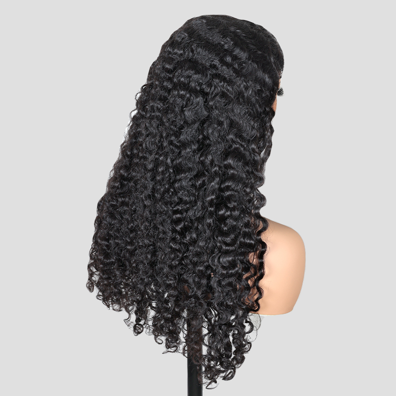 XYS Hair 5x5 HD Lace Big Burmese Curly Plucked & Bleached Wig