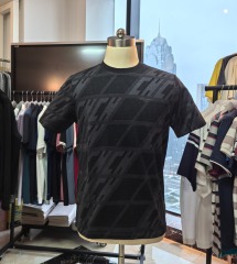 Men's S/S Tee-Mercerized Jacquard