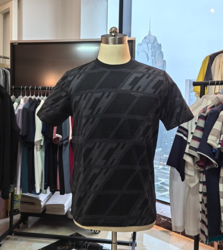 Men's S/S Tee-Mercerized Jacquard