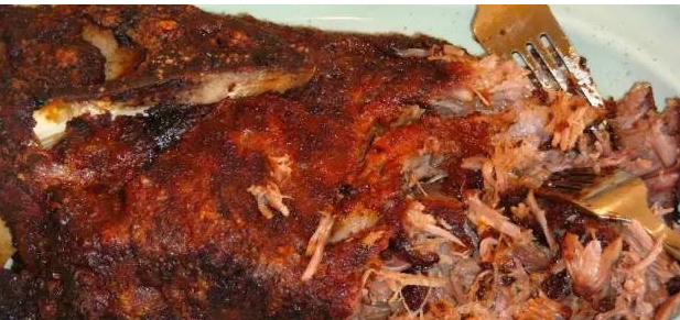 Kentucky mutton and hand shredded roast pork