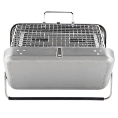 Stainless Steel Suitcase Design Charcoal Foldable Traveling BBQ Grill