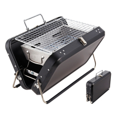 Small mini iron powder spraying black barbecue oven box and bag portable design for outdoor use, suitable for 1-3 people