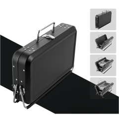 Small mini iron powder spraying black barbecue oven box and bag portable design for outdoor use, suitable for 1-3 people
