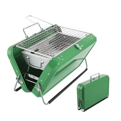 Stainless Steel Suitcase Design Charcoal Foldable Traveling BBQ Grill