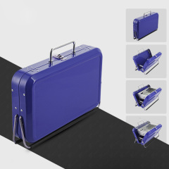 Stainless Steel Suitcase Design Charcoal Foldable Traveling BBQ Grill
