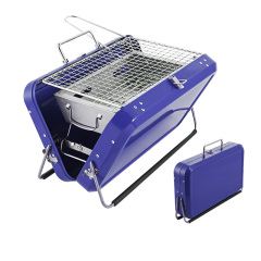 Stainless Steel Suitcase Design Charcoal Foldable Traveling BBQ Grill