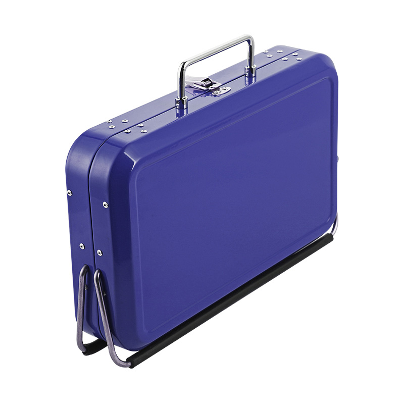 Stainless Steel Suitcase Design Charcoal Foldable Traveling BBQ Grill
