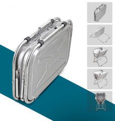 Large iron powder spraying black barbecue oven, bag type portable design, portable outdoor use, suitable for 2-5 people